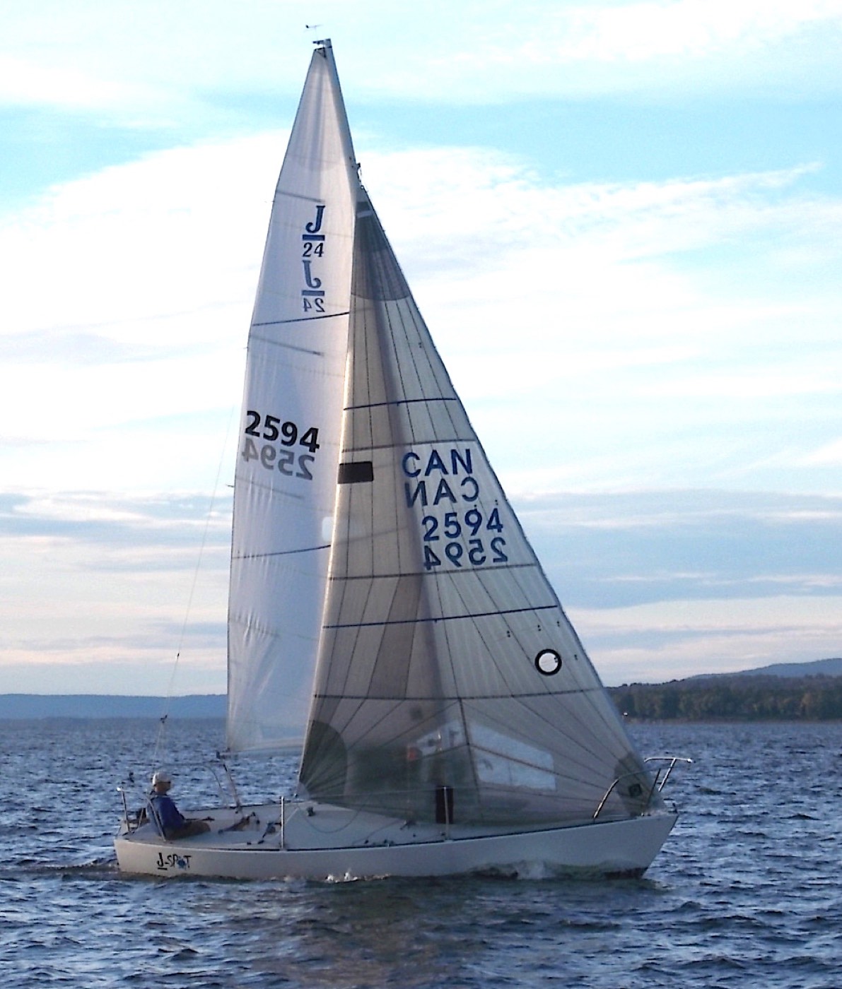 J/24 sailboat racing